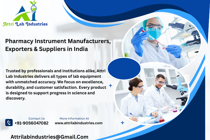 Pharmacy Instrument Manufacturers, Exporters & Suppliers in India