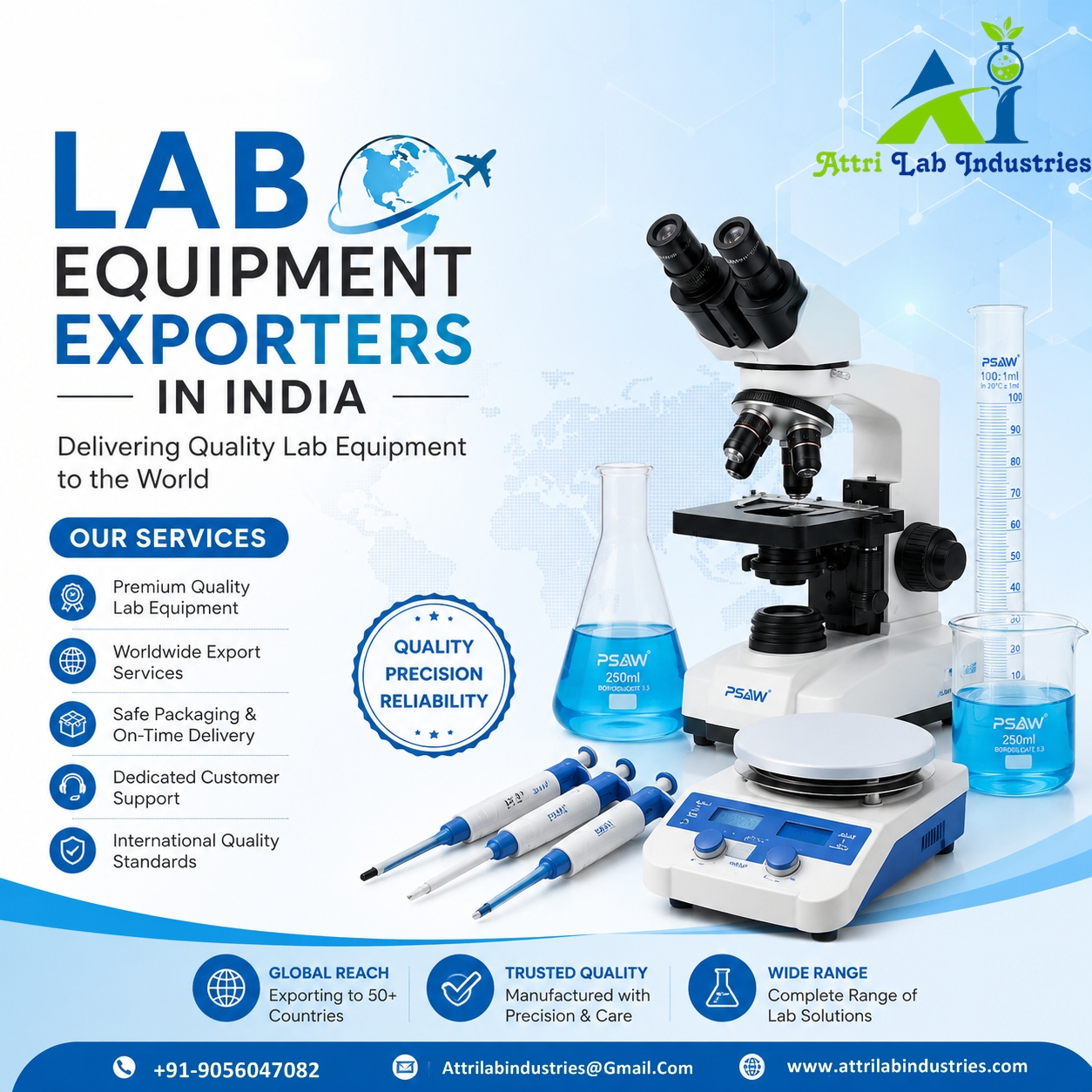Lab Equipment Exporters in India