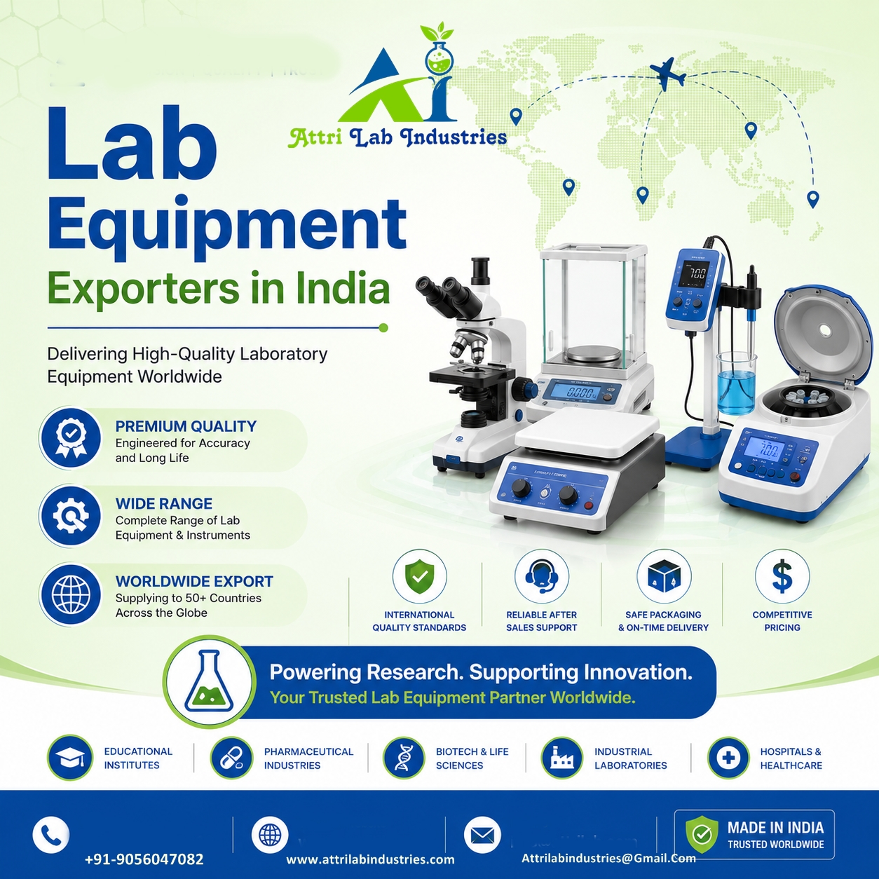 Lab Equipment Exporters in India