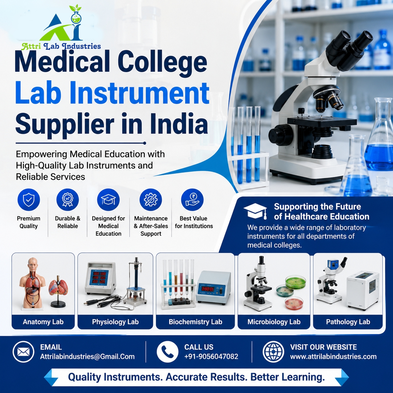 Medical College Lab Instrument Supplier in India