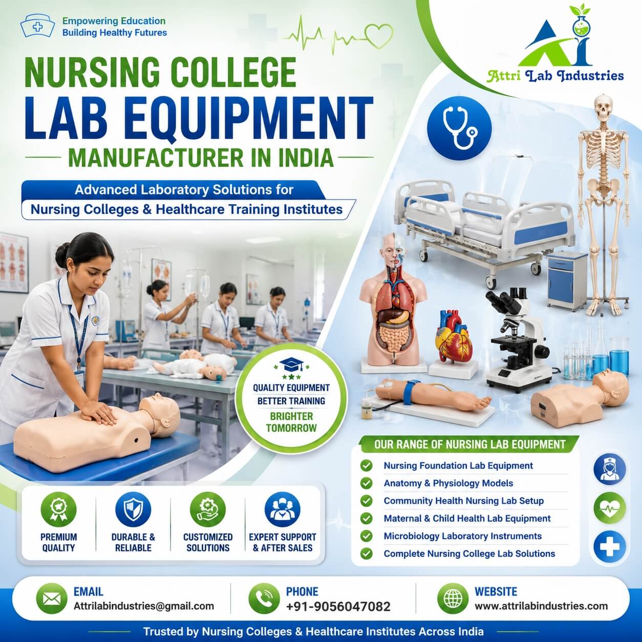 Nursing college Lab equipment manufacturer in India