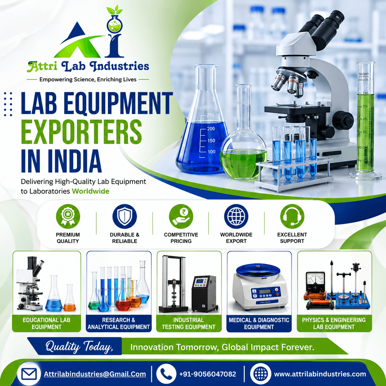 Lab Equipment Exporters in India