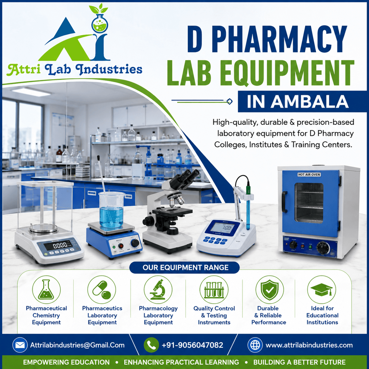 D Pharmacy Lab Equipment in Ambala