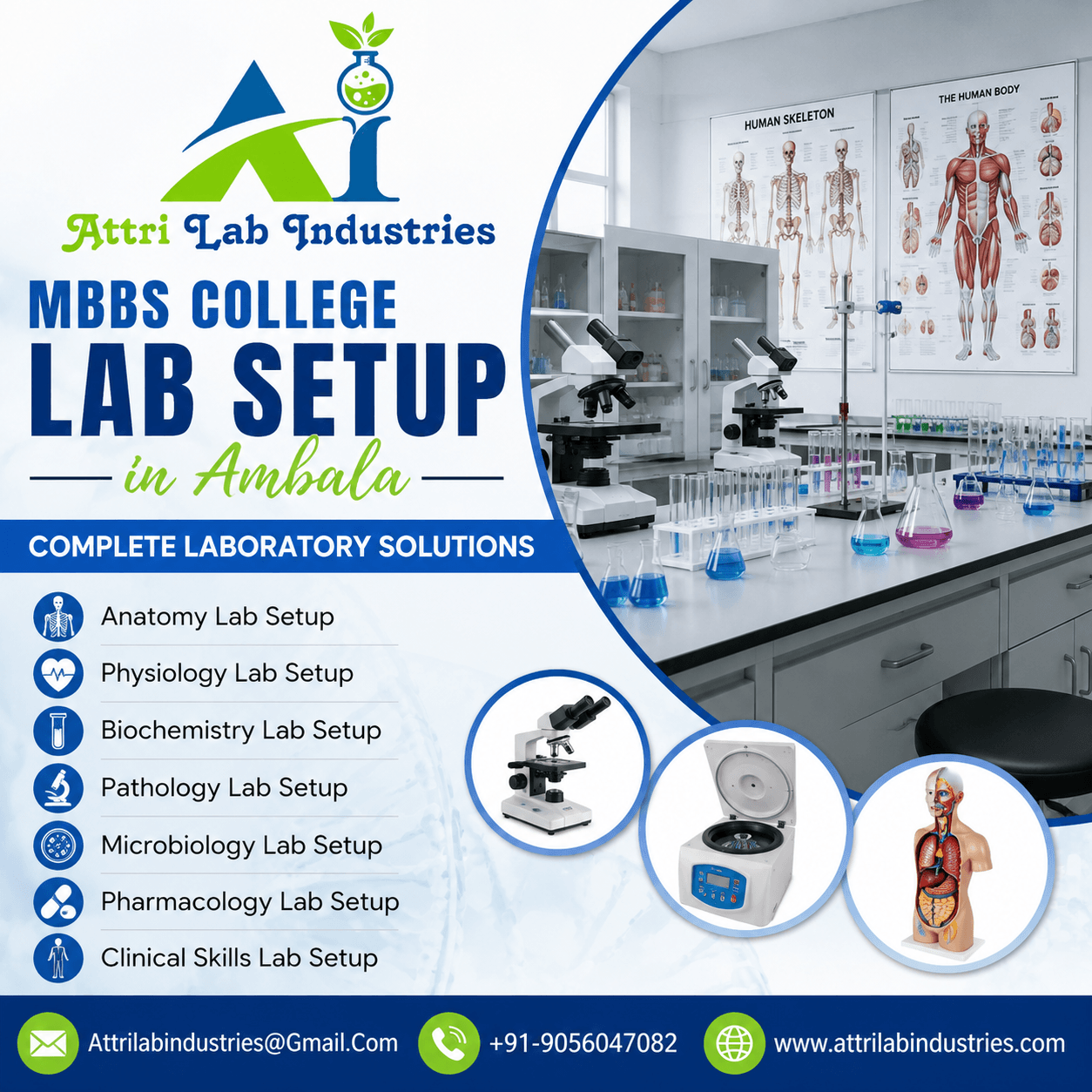 MBBS College Lab Setup in Ambala