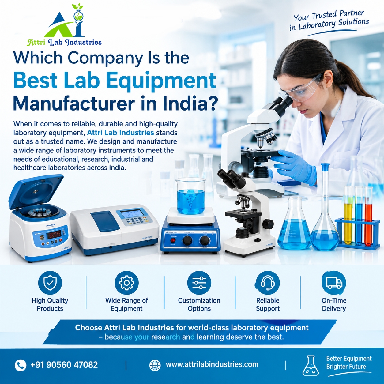 Which Company Is the Best Lab Equipment Manufacturer in India?